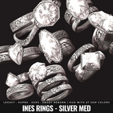 [BL] Ines rings // silver med