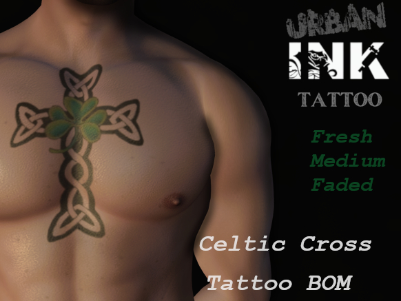 ::<<*Celtic Cross Chest Tattoo*>>::