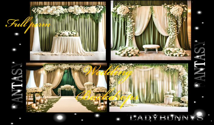 Fantasy Background Textures-Wedding Backdrops Full Perm