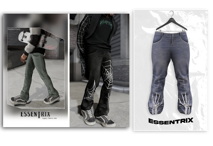 -ESSENTRIX-. Stacked Denim (Hands)
