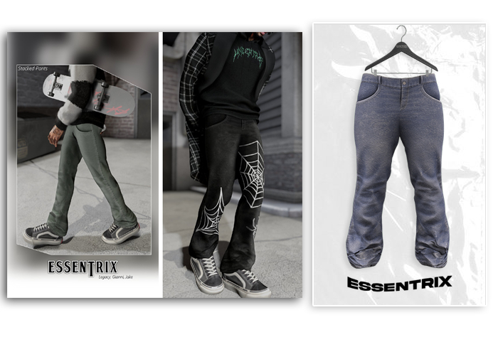-ESSENTRIX-. Stacked Denim (Reg Wash)