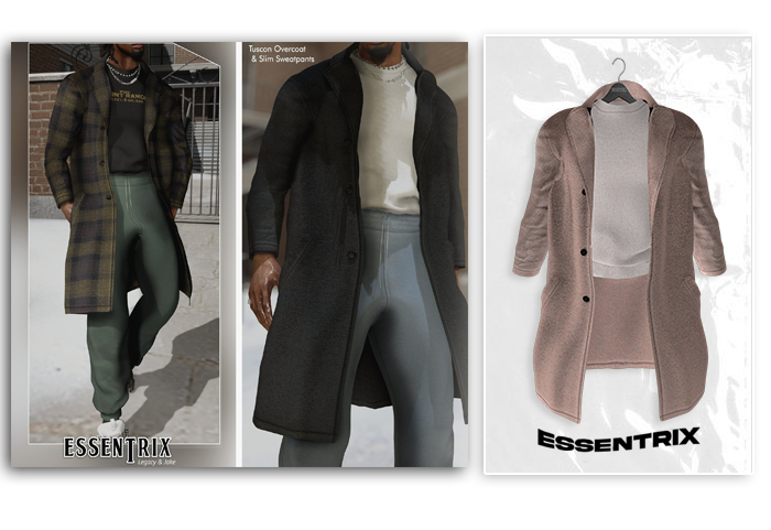 -ESSENTRIX-. Tucson Overcoat (Beige)