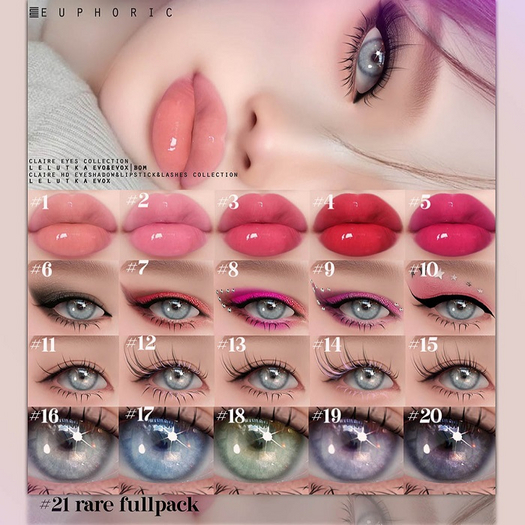 7. euphoric ~Claire HD Eyeshadow  ~[LeLutka] REZZ ME