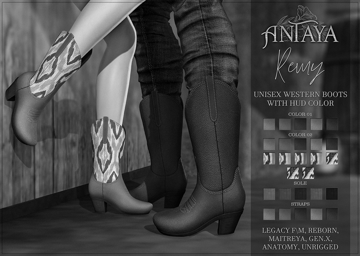 :: ANTAYA :: Western boots "Remy" demo