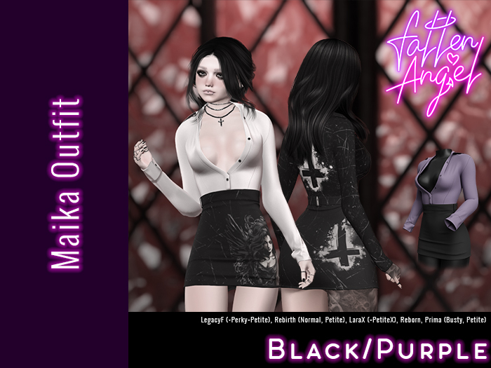 Fallen Angel - Maika - Blk/Pur