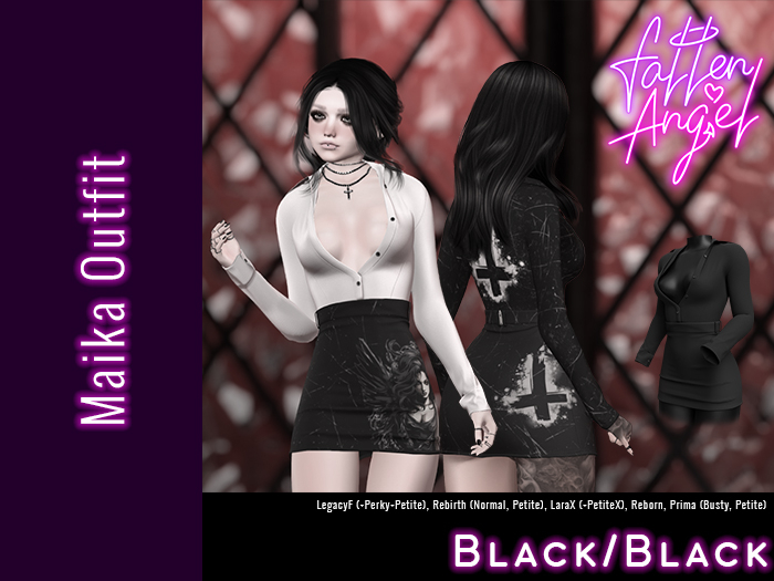 Fallen Angel - Maika - Blk/Blk