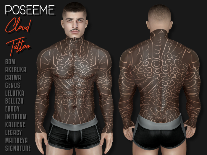 [Poseeme] - Cloud Tattoo