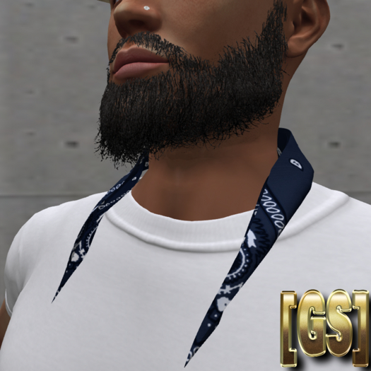 [GS] Bandana around neck Navy