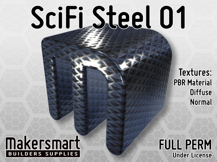 PBR Materials: SciFi Steel 01