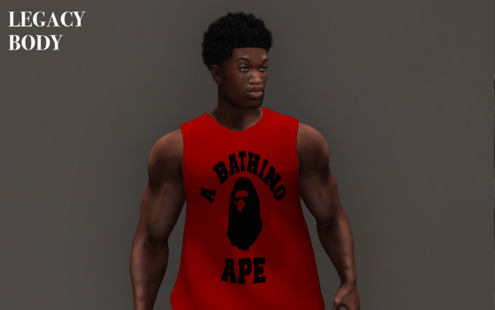 bape red tank legacy