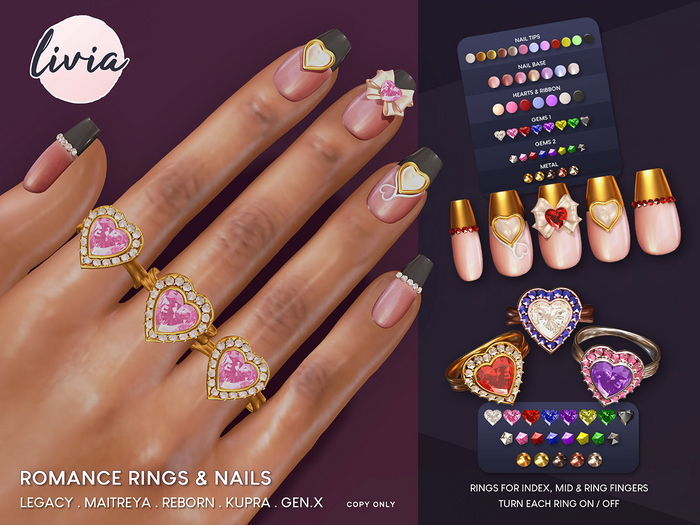 LIVIA Romance Rings & Nails