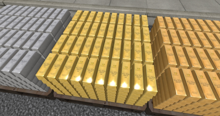 PX - Gold & Silver Lingots Pallet (Box)