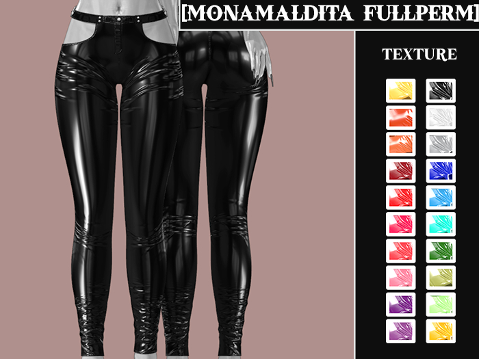 #74 - MONAMALDITA - Texture Latex - Pants