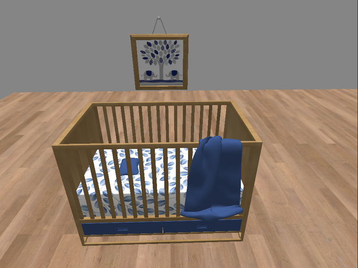 One In A Melon FULL 12 piece zooby animesh Blue Leaves Nursery