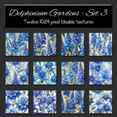 *Wallflowers* Delphinium Garden - Set 3