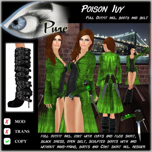<< PURE >> Poison Ivy in Apple (full outfit incl. boot) [inworld price 299L$]