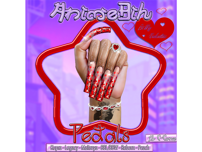 AnimeBih- Pedals Set' Curved Square