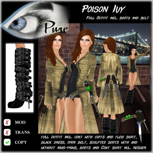 << PURE >> Poison Ivy in Camel (full outfit incl. boot) [inworld price 299L$]
