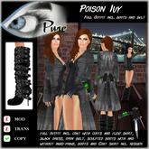 << PURE >> Poison Ivy in Grey (full outfit incl. boot) [inworld price 299L$]