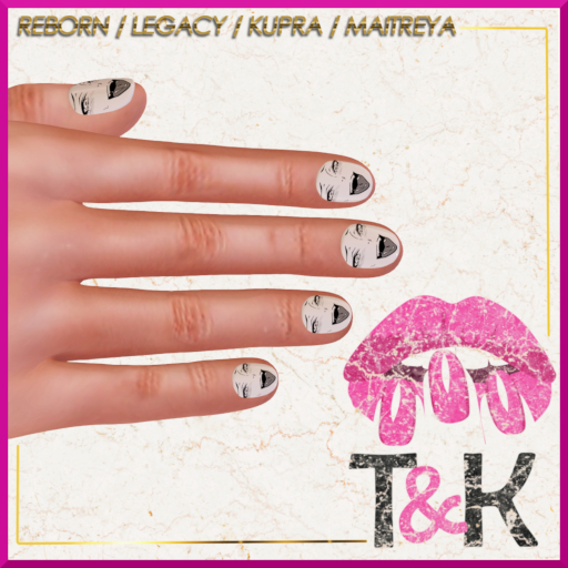 T&K Ahegao Short Nails