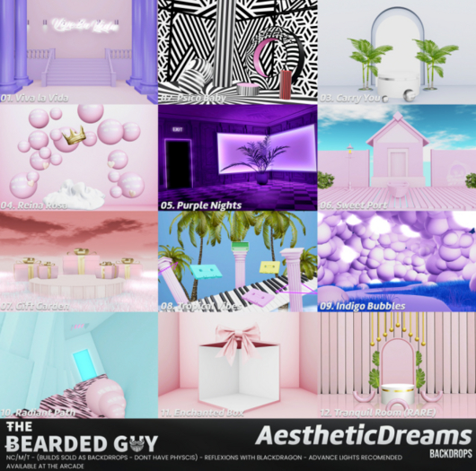 12 Tranquil Room - Aesthetic Dreams Backdrops RARE
