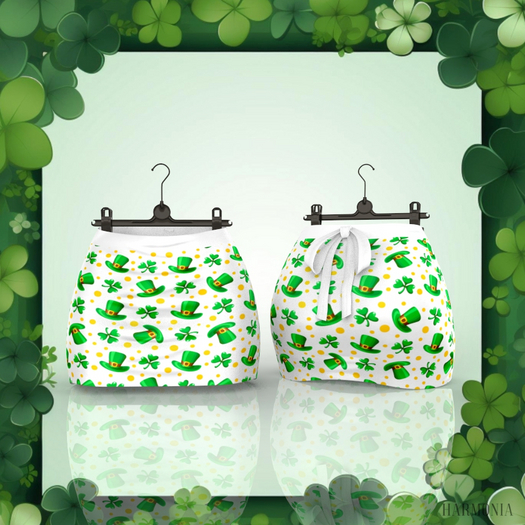 White St Patricks Skirt