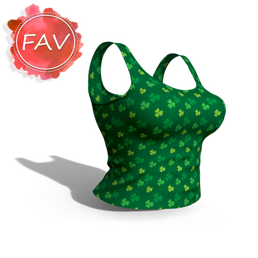 Green St Patricks Day Tight Top