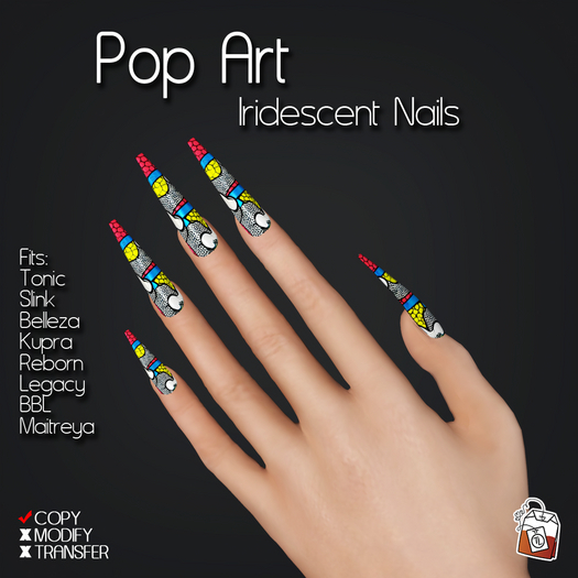~TL~ Pop Art Iridescent Nails