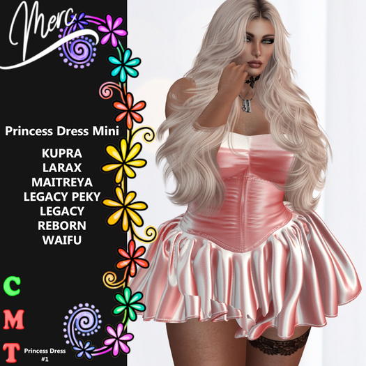 M - Princess Dress - Peach #1 -UNPACK