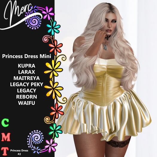 M - Princess Dress - Gold #2 -UNPACK