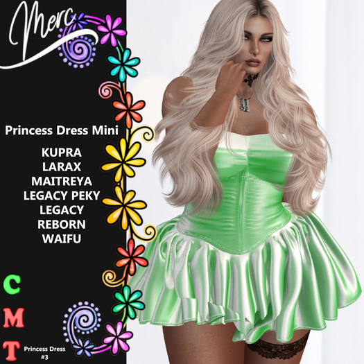 M - Princess Dress - Green #3 -UNPACK