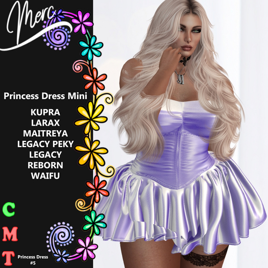 M - Princess Dress - Purple #5 -UNPACK