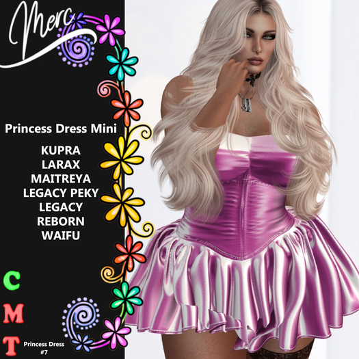 M - Princess Dress - Pink #7 -UNPACK