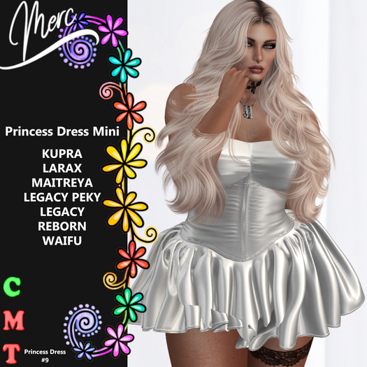 M - Princess Dress - White #9 -UNPACK