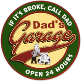Metal Garage Sign-Call Dad