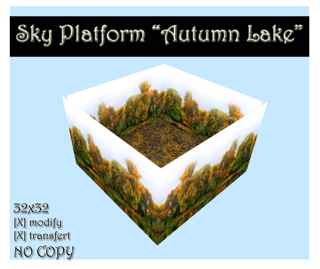 Sky Platform "Autumn Lake" 32x32 - BadAppleDesign - BOX