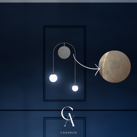 Atrium Gold Lamp - CANARUN (Rezzme)