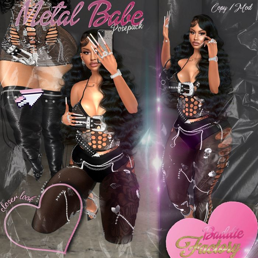 BF; Metal Babe Posepack
