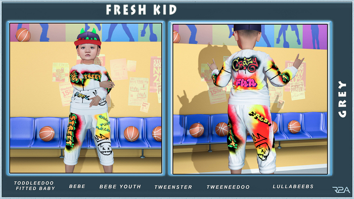 R2A-FRESH KID GREY