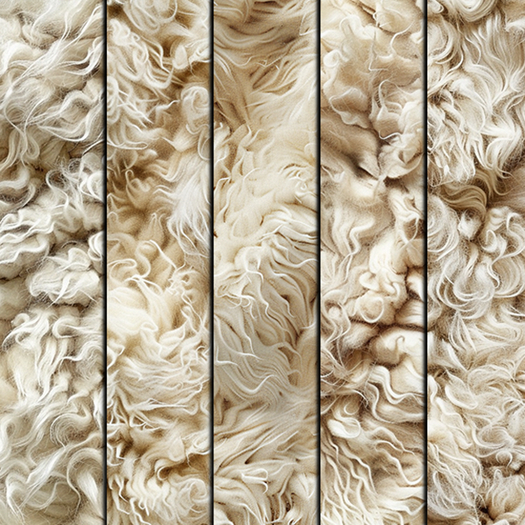 5pc 3D White sheep fur texture seamless*Full Perm*
