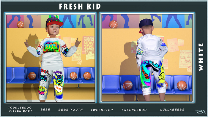 R2A-FRESH KID WHITE