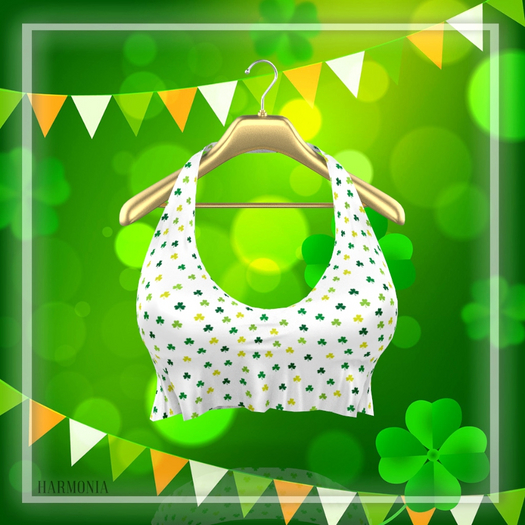 White St Patricks Top
