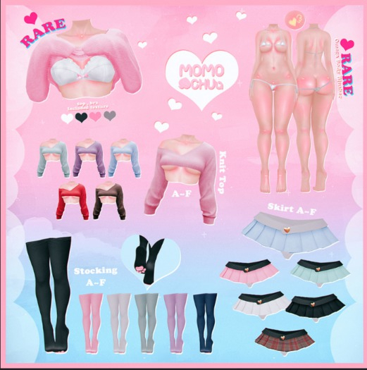 :: MOMOCHUU :: Love Shot Knit Top - Maitreya - RARE