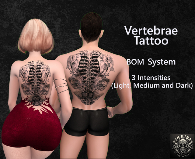 Vertebrae Tattoo - InKira Studio