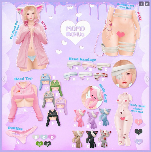 :: MOMOCHUU :: Candy Monster - Cat Hood Set - MT RARE