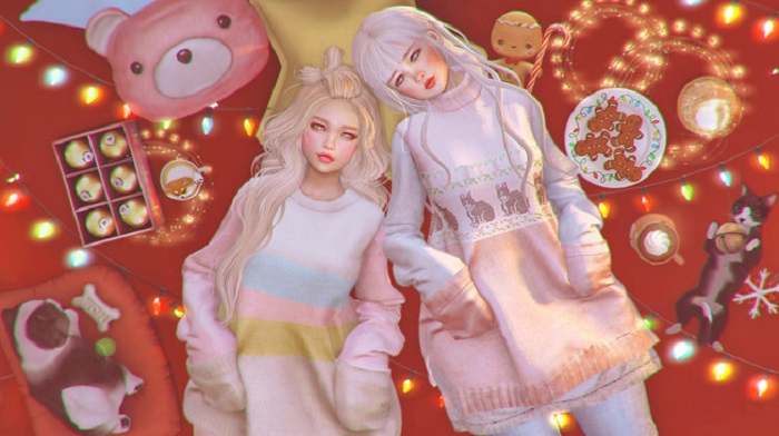 :: MOMOCHUU :: Anna - Sweater outfit B - Maitreya RARE 1