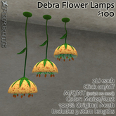 % Debra Flower Lamps (maize/rust) *MESH*
