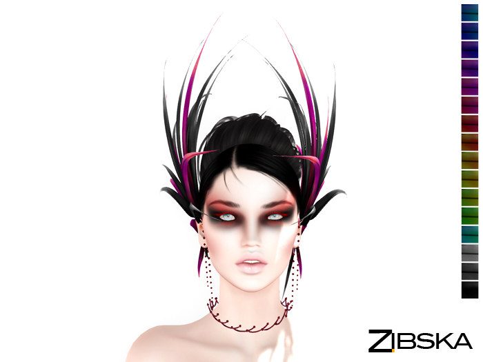 Zibska ~ Sileas color change headpiece and collar