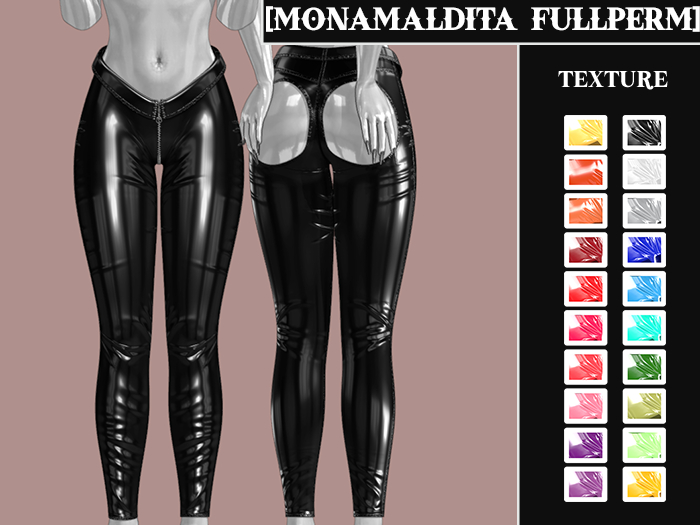 #67 - MONAMALDITA - Texture Latex - Pants