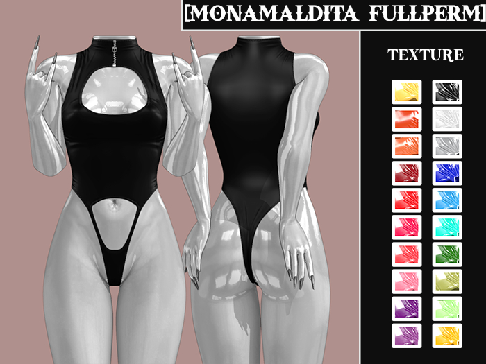 #67 - MONAMALDITA - Texture Silk - Bodysuit